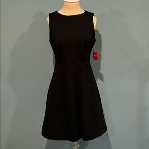 NEW Spanx The Perfect Fit & Flare Dress in Classic Black size Small Ponte Knit